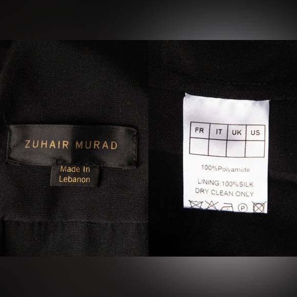 RRP €4007 ZUHAIR MURAD Evening Dress US10 UK14 IT46 XL Silk Lining Embroidered - Picture 8 of 9